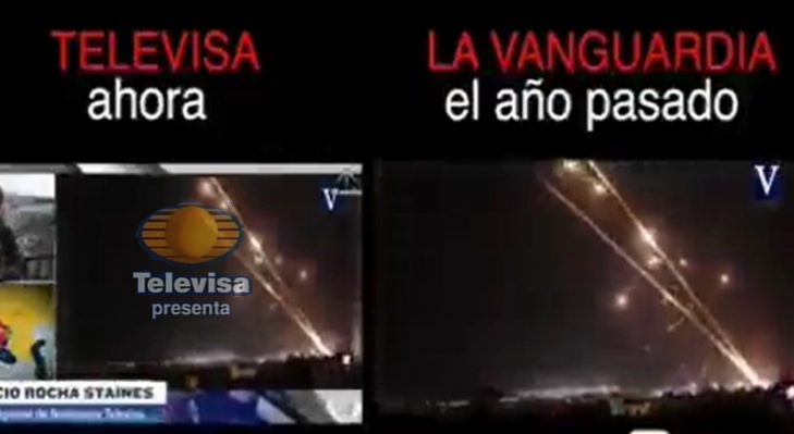 Televisa usa video del 2021 y de otro país, para hacerlo pasar por un bombardeo ‘ruso’
