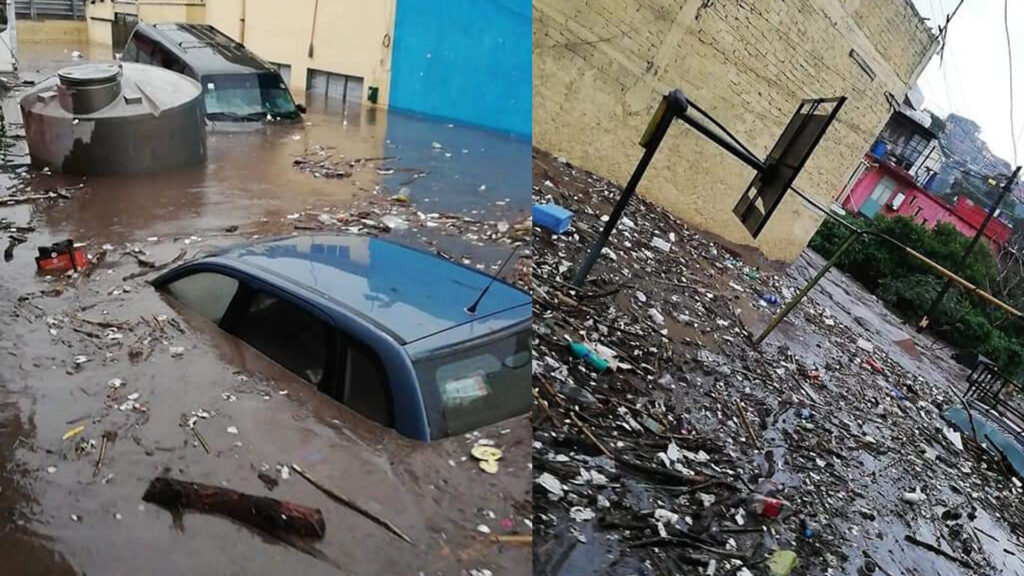 Así se vivió la inundación en Ecatepec