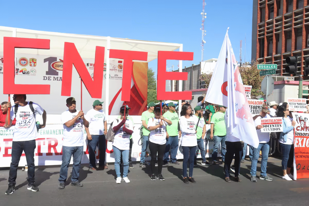 CNTE anuncia bloqueos a SEP, Hacienda y bancos en protesta por reforma de pensiones