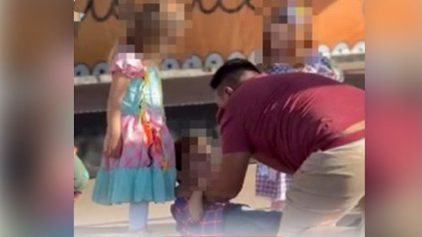 Hombre enloquece y agrede a niño de 4 años en pleno festival escolar