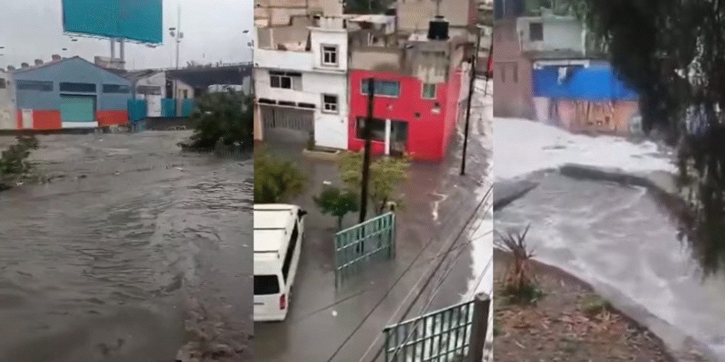 Se desborda la presa ‘Los Cuartos’ en Naucalpan, Edomex