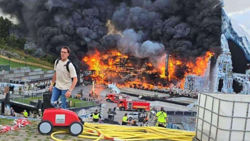 Se incendia uno de los escenarios de Tomorrowland 2025 tras falla con fuegos artificiales