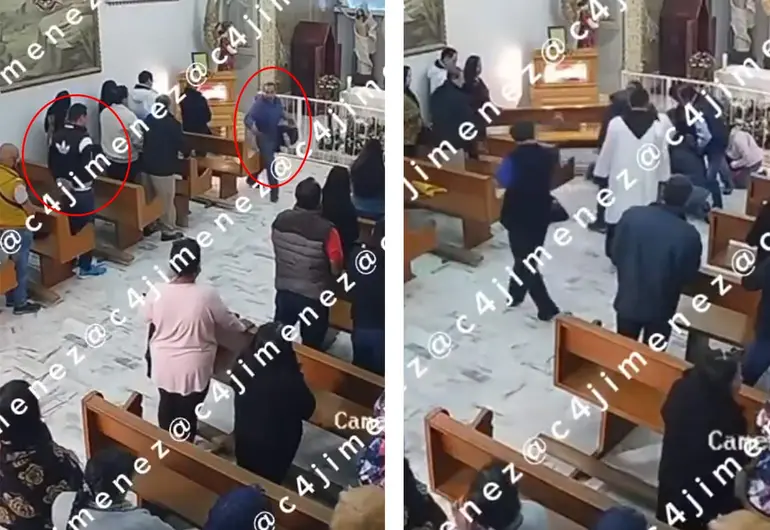 ¡Que DIOS lo perdone! Apuñala a hombre dentro de iglesia en Edomex