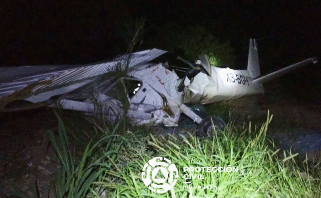 Revelan nuevo video del accidente aéreo en el que murió Débora Estrella