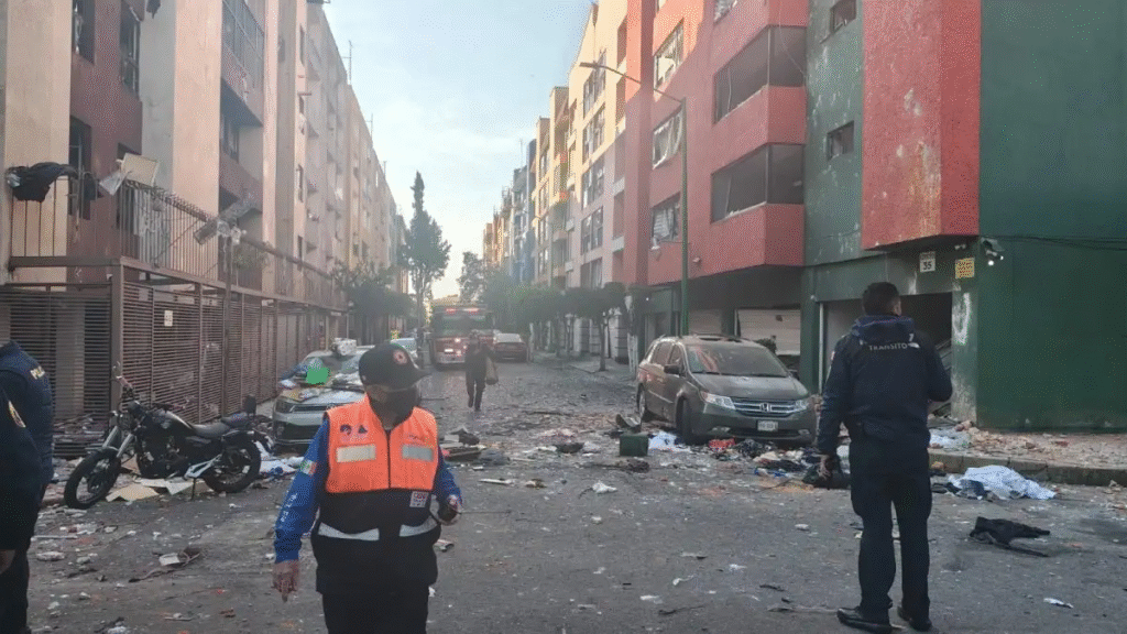 Explosión en Paseos de Taxqueña, Coyoacán, deja al menos cinco lesionados y daños en varios inmuebles